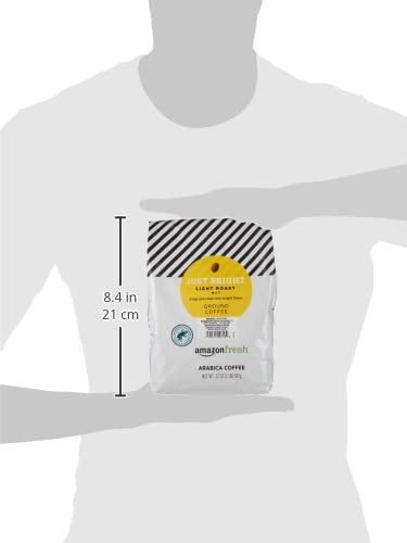 Amazon Fresh, Just Bright Ground Coffee, Light Roast, 32 Oz (Pack of 2)