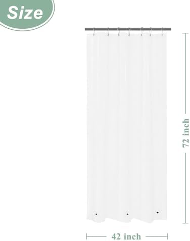 Mrs Awesome 42x72 Stall Shower Curtain Liner Clear