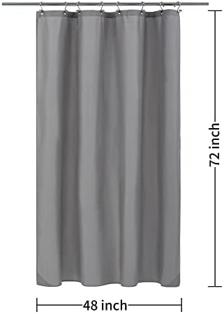 ALYVIA SPRING 48x72 Stall Waterproof Fabric Shower Curtain or Liner Grey