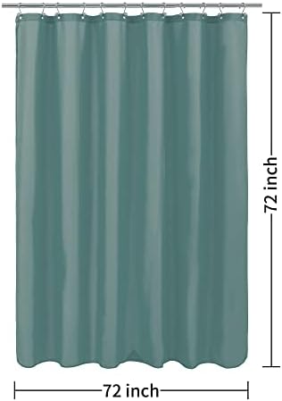 ALYVIA SPRING Waterproof Fabric Shower Curtain or Liner Sea Teal, 72x72