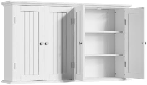 ChooChoo Laundry Cabinet with 4 Doors and Adjustable Shelves