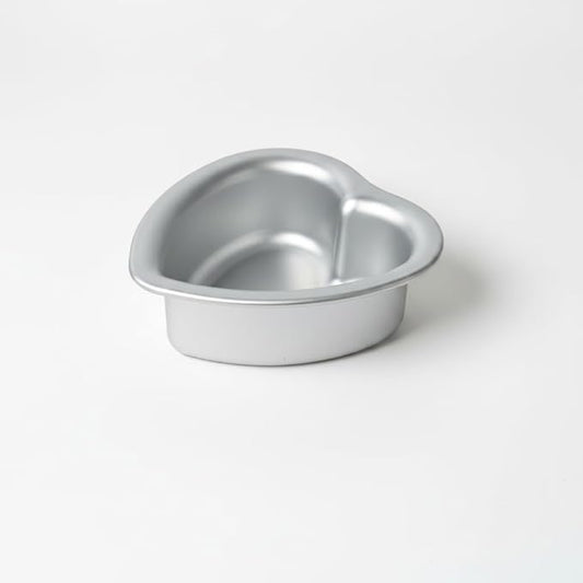 Heart Shaped Cake Pans, 4 ร 2 Inch, Set of 2 | Aluminum, Wedding & Party Use, Bread & Chocolate Baking