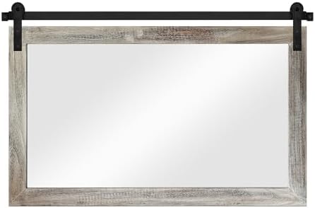 COGOOD Farmhouse Bathroom Mirrors for Over Sink - 26 x 41 Yellow White