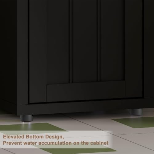 ChooChoo Narrow Bathroom Storage Cabinet with Adjustable Shelves and Drawer