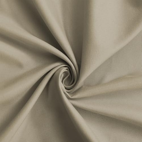 Homechoice Decor Taupe Ruffle Shower Curtain 72" W x 72" H