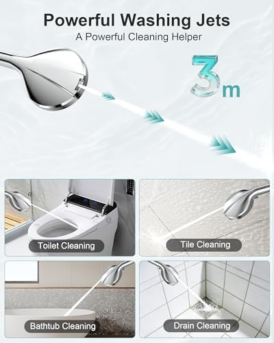 Filtered Shower Head with Handheld, 5 Filters, Hard Water Softener