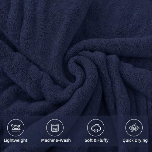 6-PCS Coral Fleece Microfiber Towel Set with Gold Stripes, Super Absorbent, Multiple Colors Available for Home, Bathroom, Hotel & Gym (6, Dark Gray)