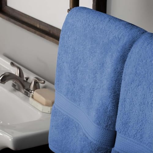 SUPERIOR Egyptian Cotton Ultra Plush & Absorbent, 10 Piece Set, Denim Blue