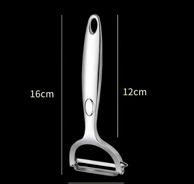 Stainless Steel Garlic Smash, Press Rocker Mincer/ Crusher/ Chopper with Peeler and Scraper Brush
