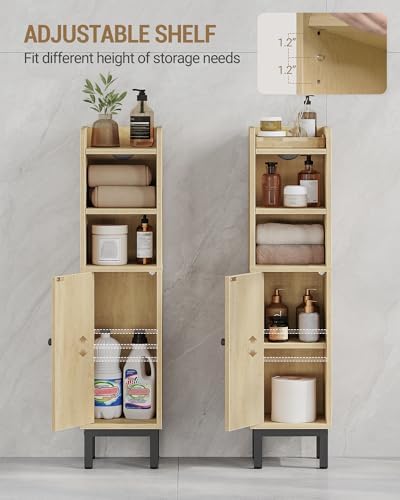 Hzuaneri Bathroom Storage Cabinet, Small Corner Floor Cabinet