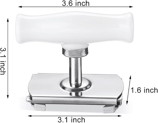 Upgraded Jar Opener Stainless Steel Adjustable Tool for 1-4 inches Bottle Can Lids, Easy Jar Opener with Non-Slip Rubber Pad For Seniors, Arthritis, Women, Chilren, Weak Hands