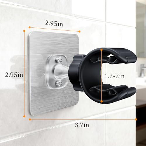 Adjustable Wall Mounted Shower Head Holder(Black)