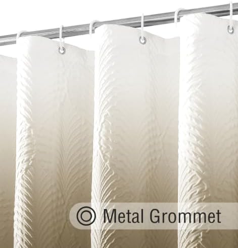 Gibelle Ombre Brown Shower Curtain for Bathroom, Farmhouse Bath Curtain 72x72