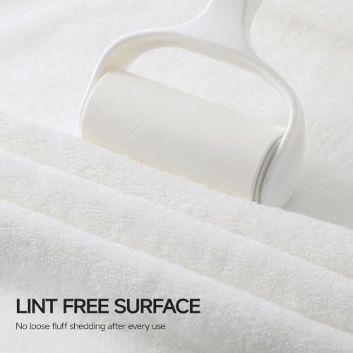 REDKISS Luxury White Bath Towels Set of 2, 100% Cotton 760GSM Heavyweight Bath Sheets, 31 x 63 Inch Oversized Large Bath Towels, Soft Plush Fluffy, Highly Absorbent Quick Dry Hotel Collection