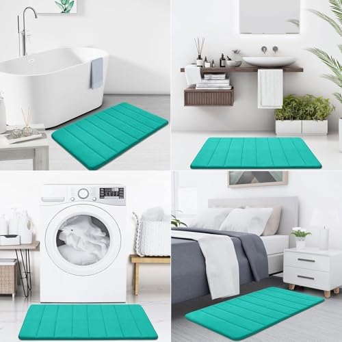 Buganda Memory Foam Bath Mat 55 x 24, Ultra Soft Absorbent Bathroom Rugs