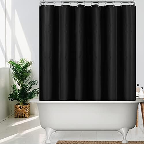 Mrs Awesome 180x70 Extra Wide Size Shower Curtain Liner Black