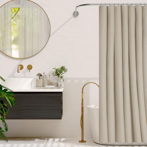 Clara Clark Bathroom Set - Beige Bathroom Accessories Set, 19PC Bathroom Accessory Set, Bathroom Sets with Shower Curtain Set, Soap Dispenser & Toothbrush Holder