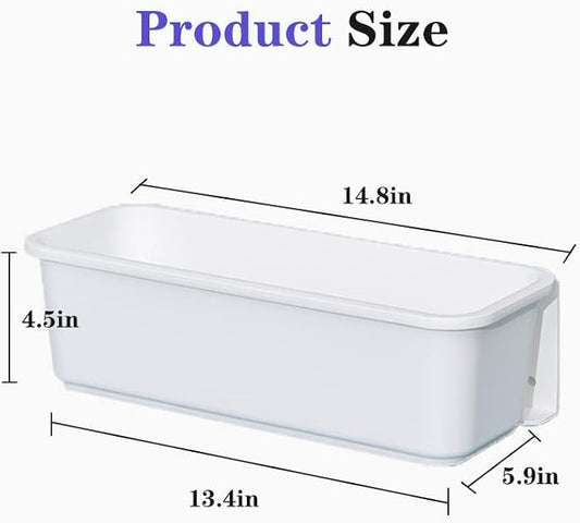 2 Pack Under Sink Organizers and Storage,1 Tier Pull Out Cabinet Organizer,Sliding Cabinet Organizers with Storage Drawers for Bathroom Kitchen Countertop Narrow Space