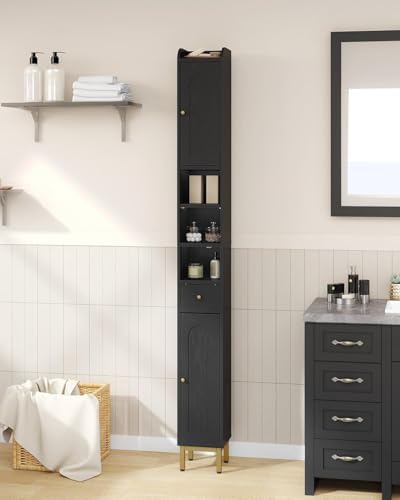 Hzuaneri Bathroom Cabinet with Shelves,Tall Bathroom Storage Cabinet