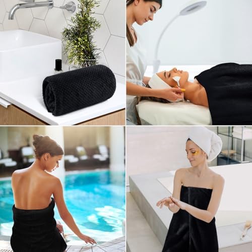HOMEXCEL 4PK Bath Towel Set, 30x60 in, Absorbent Large Towels for Bathroom