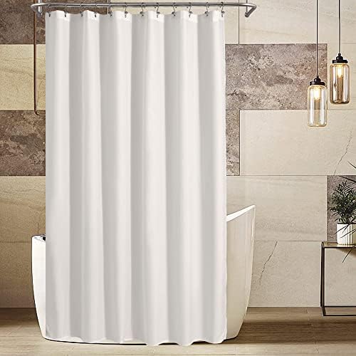 ALYVIA SPRING 72x96 Extra Long Waterproof Fabric Shower Curtain Liner White