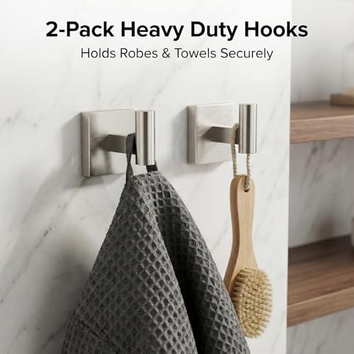 16 in 5-Piece Bathroom Hardware Set, Brushed Nickel