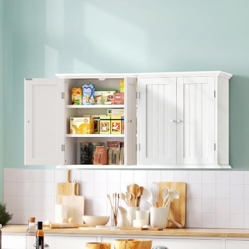 ChooChoo Laundry Cabinet with 4 Doors and Adjustable Shelves