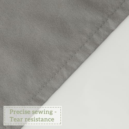 Farmhouse Ruffle Shower Curtain, Gray, 72 x 72 in