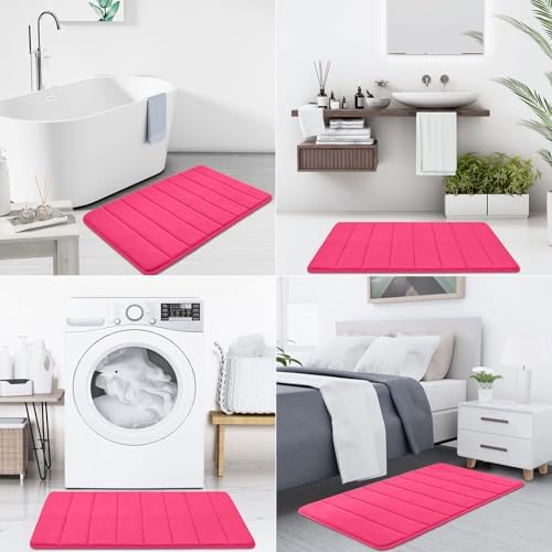 Buganda Memory Foam Bath Mat 47 x 24, Ultra Soft Absorbent Bathroom Rugs