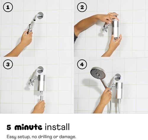 sproos! - Handheld Showerhead, High Performance Filtration, Blue
