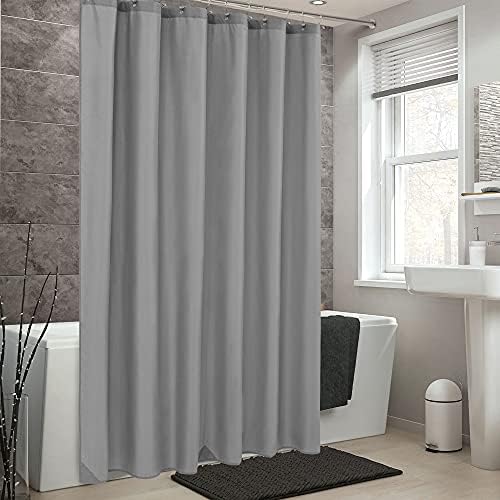 ALYVIA SPRING Waterproof Fabric Shower Curtain or Liner Gray, 72x72
