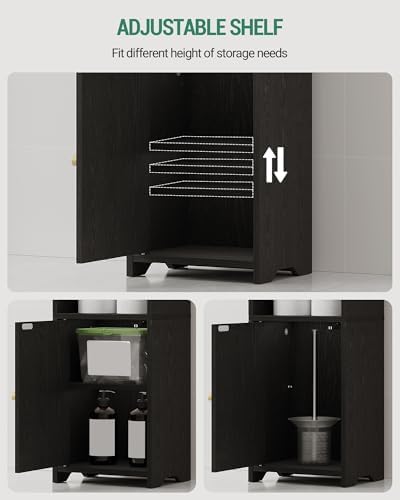 Hzuaneri Bathroom Storage Cabinet, Narrow Toilet Paper Cabinets with Doors