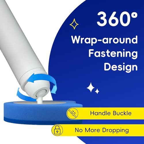 Newlonis® Disposable Toilet Brush Refills, 48 Pcs Cleaning Scrubbers, Not Compatible with Other Brands