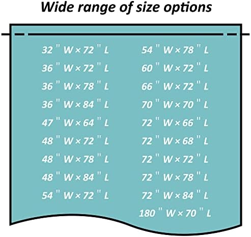 Mrs Awesome RV Stall Shower Curtain Liner with 3 Magnets 47x64 inch, Clear