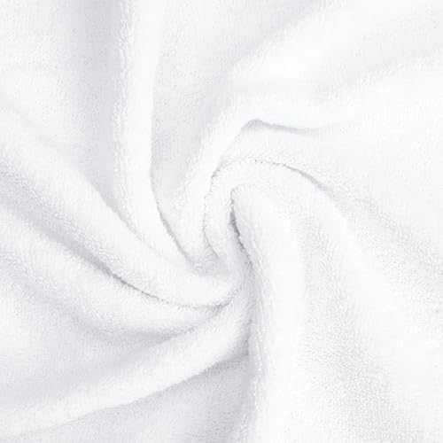 American Soft Linen Salem Washcloth Sets, 4 Piece Luxury 600 GSM 100% Cotton Washcloths for Bathroom, 13x13 inches Washrags Premium Quality Hand Face Towels, White