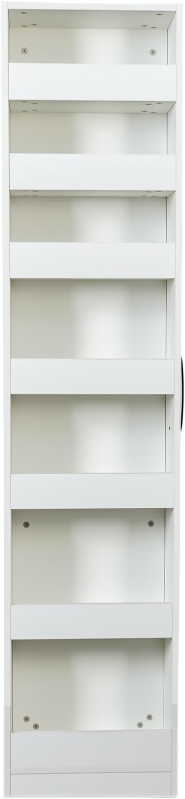 7 Tier Expandable Pull Out Cabinet Organizer, Pull Out Spice Rack, Rolling Kitchen Pantry Storage Cabinet, Slide Out Shelf Cabinet Storage for Kitchen, White