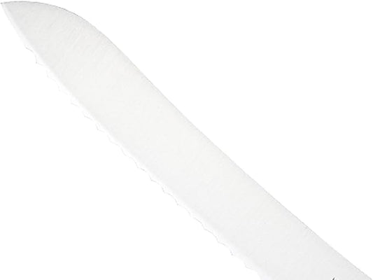 Mercer Culinary Millennia Colors 9-Inch Offset Wavy Edge Bread Knife, Green