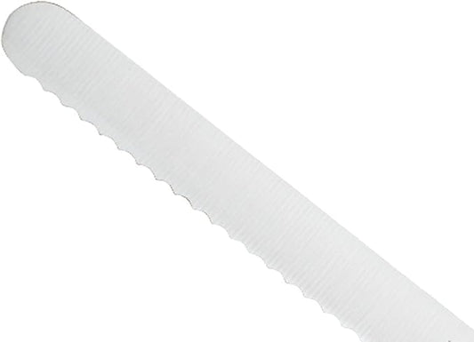 Mercer Culinary Millennia Colors 8-Inch Offset Wavy Edge Bread Knife, Green