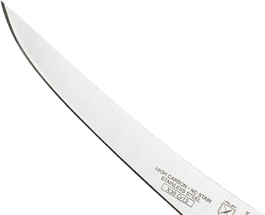 Mercer Culinary Millennia Color Handle Cutlery 6" Curved Boning Knife Brown