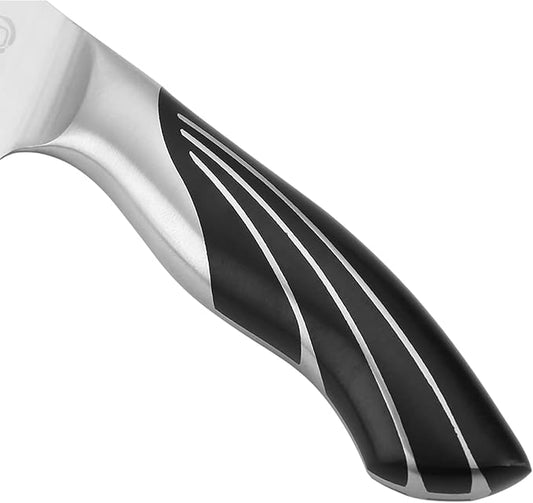 SHI BA ZI ZUO 6.5-inch Santoku knife Professional chef's knife, stainless steel kitchen knife with cast steel handle