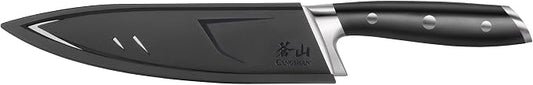 Cangshan ALPS Series 502735 German Steel Forged 8-inch Chef's Knife with Sheath, Black