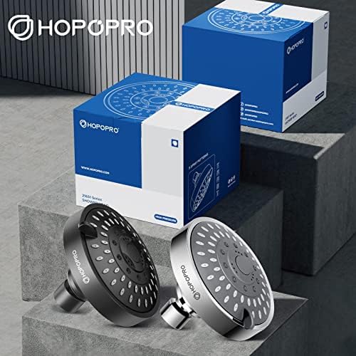 High Pressure Shower Head, HOPOPRO 5-Mode Fixed Showerhead, NBC Recommended