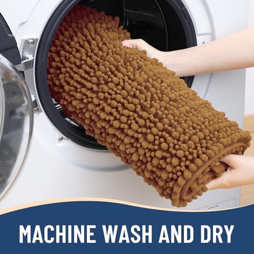 Arotive Bathroom Rugs Mat 30x20, Soft Absorbent Chenille Shaggy Bath Mat