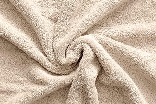 American Veteran Towel, Hand Towels for Bathroom Set of 4, 100% Cotton Turkish Hand Towel Sets, Soft Hand Face Towels, Beige Hand Towels
