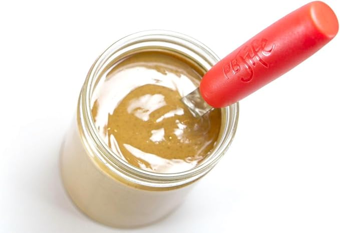 PB-JIFE! The Ultimate PB knife. Stir, scrape, and clean the BIG Jars (Red, 3)