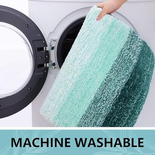 Arotive Microfiber Bathroom Rugs, Shaggy Soft Absorbent Bath Rug, 54x24