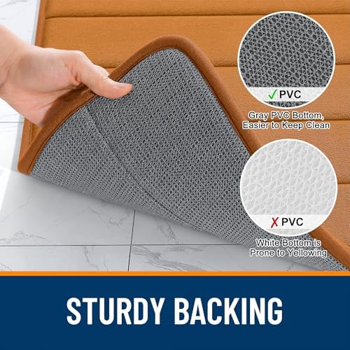 OLANLY Memory Foam Large Bath Mat 59x34, Super Soft Absorbent Bathroom Rugs