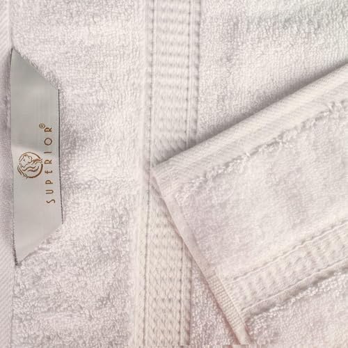 SUPERIOR Egyptian Cotton Pile Heavyweight Bath Sheet, 2 Piece Set, Cream