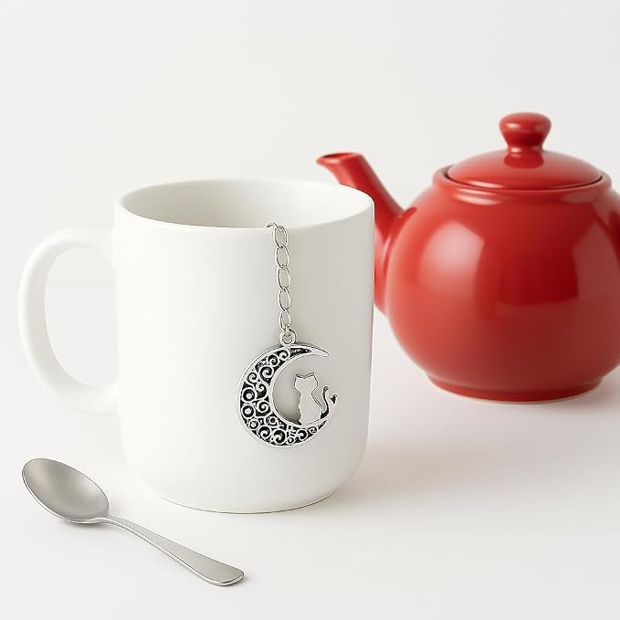 Moon Cat Tea Infuser Mesh Ball for Tea Brewing in Cup