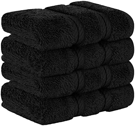 American Soft Linen 100% Cotton Luxury Turkish Towels, 4 PC Washcloth Set